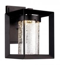  LED-50161 BK - Taylor 12" Wall Lantern with Integrated LED Light